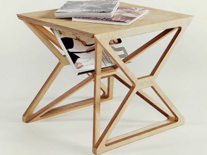 Table basse d'appoint en bois