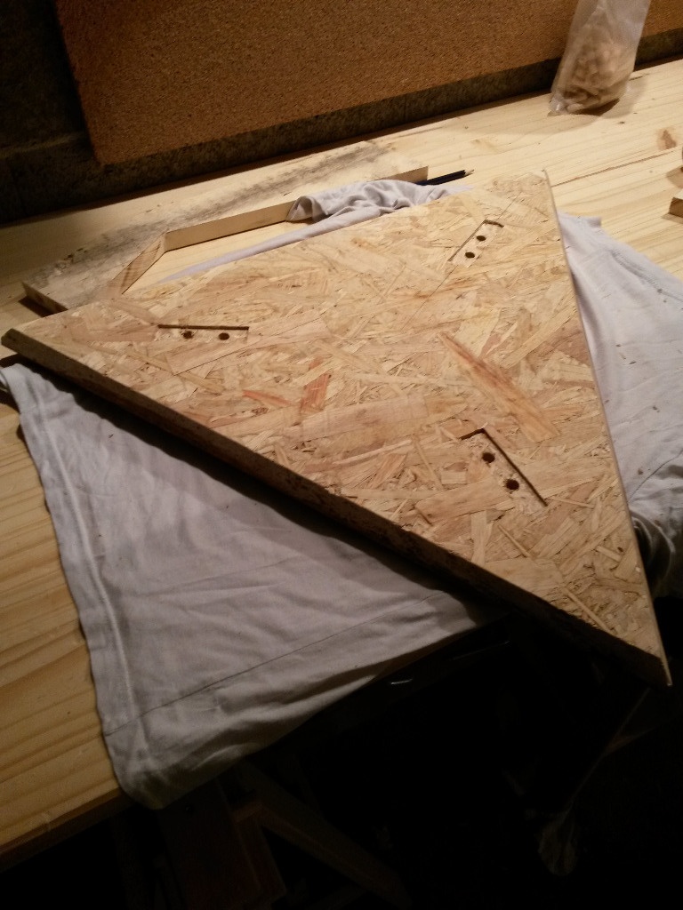 Table basse bois osb
