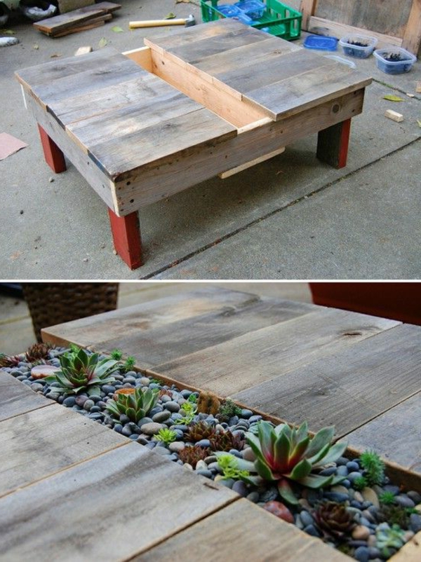 Table basse avec 1 palette