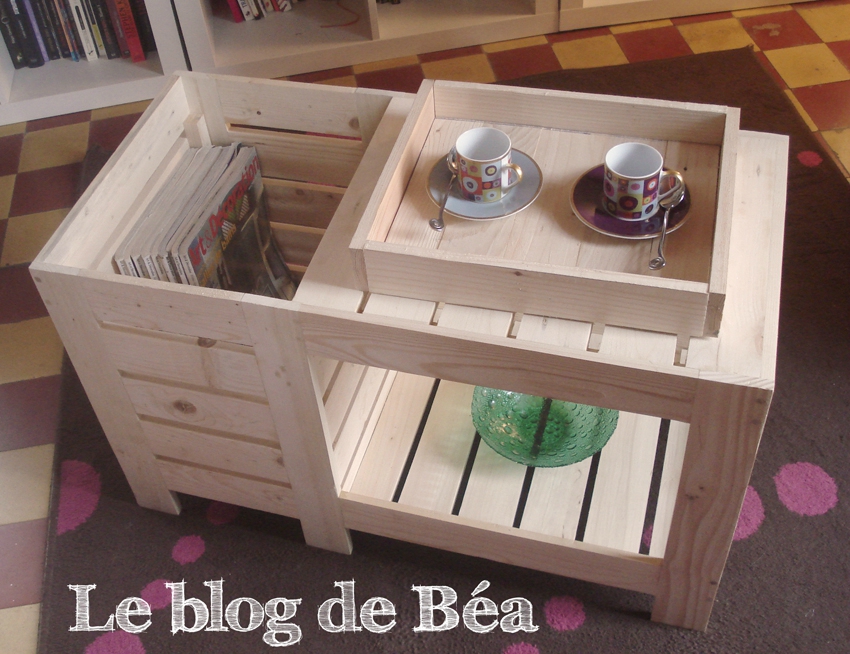 Table basse palette blog de bea