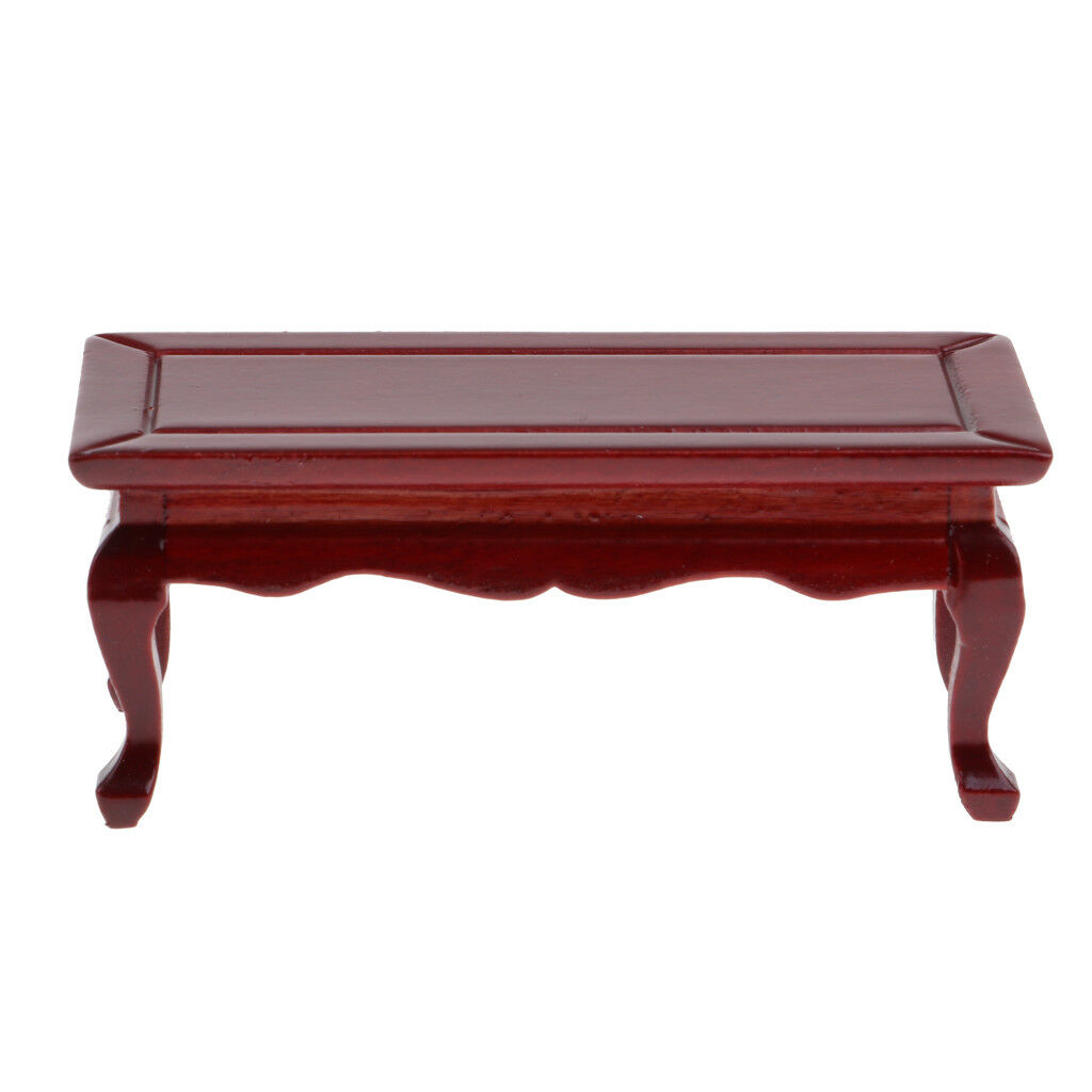 Table basse bois rouge