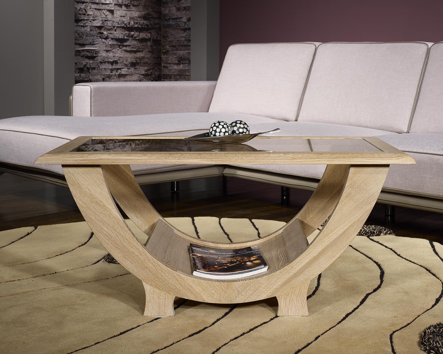 Table basse bois massif chene