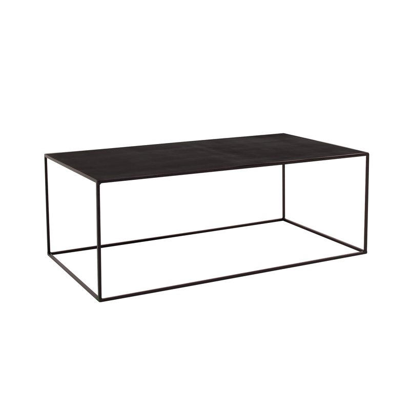 Table basse noir metal
