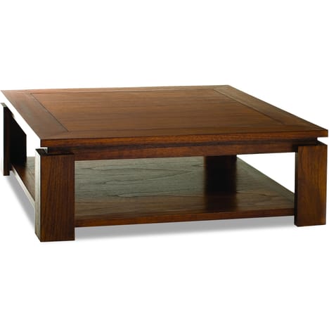 Table basse coffre bois exotique