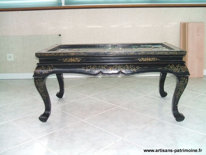 Table basse en bois chinoise