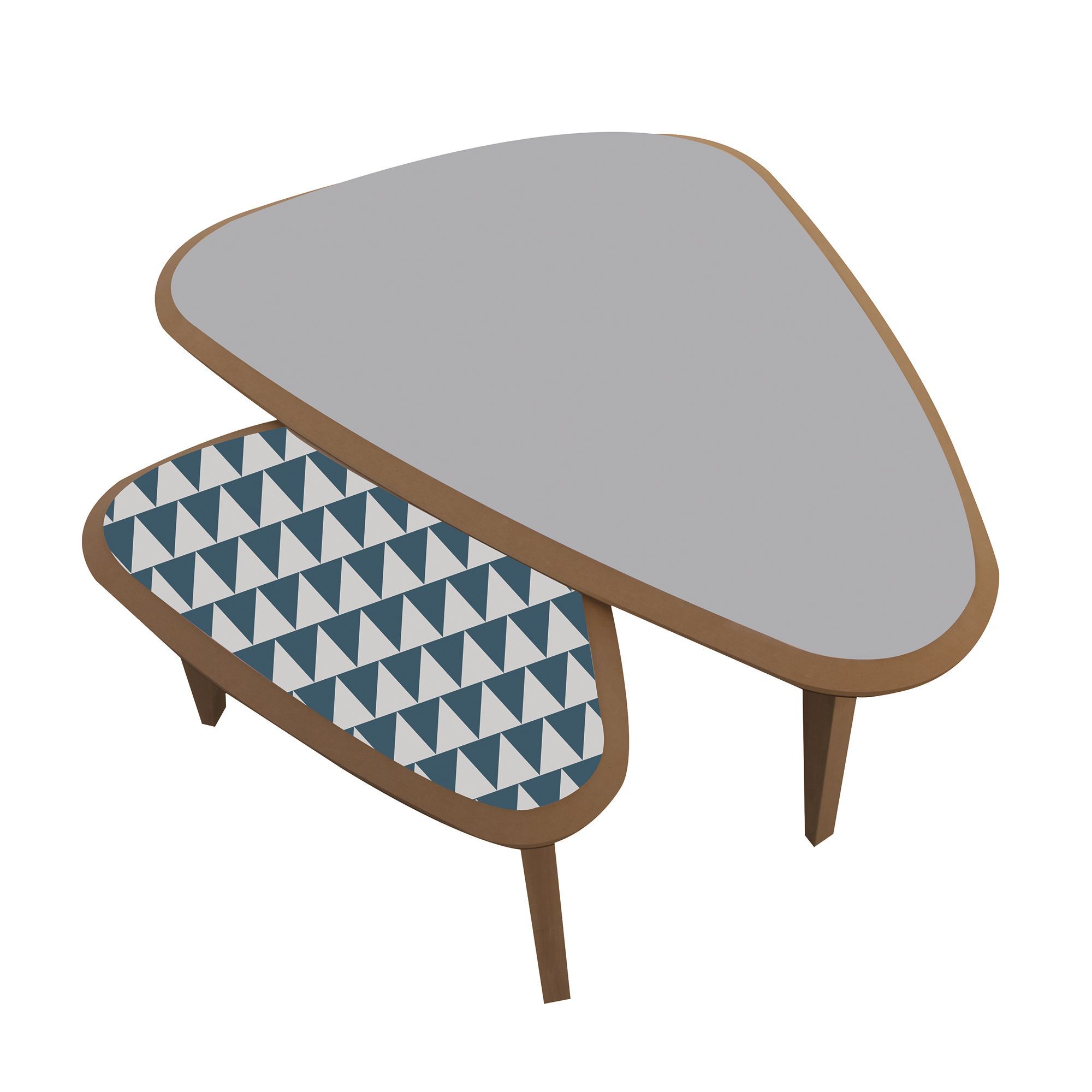 Table basse alinea grise
