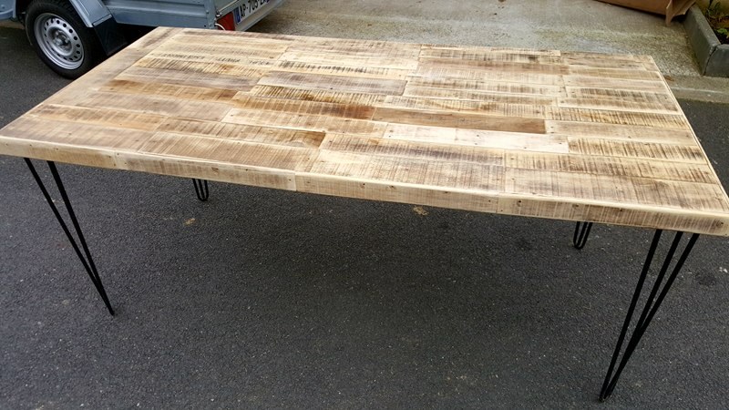 Table basse palette pomme