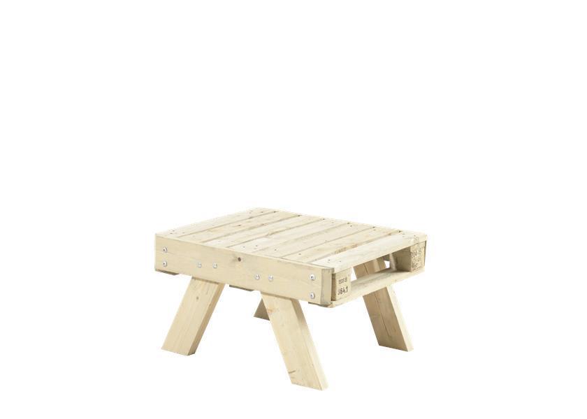 Table basse palette pliable