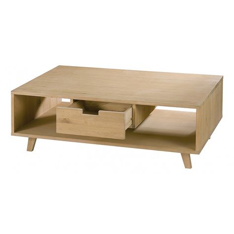 Table basse scandinave 1 tiroir