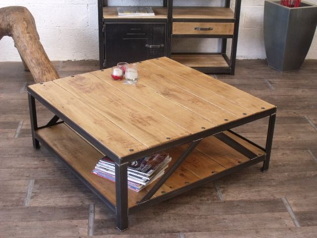 Idée table basse bois