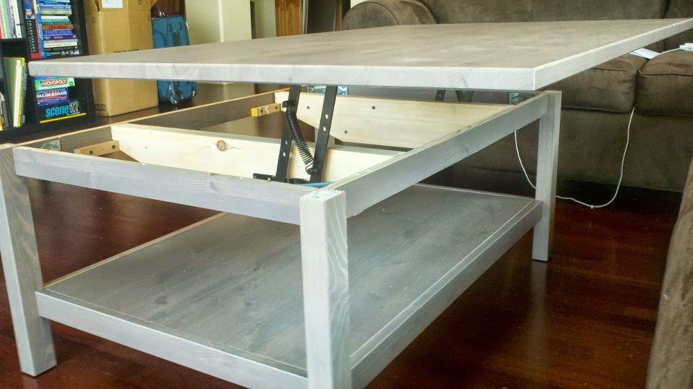Systeme de table basse relevable