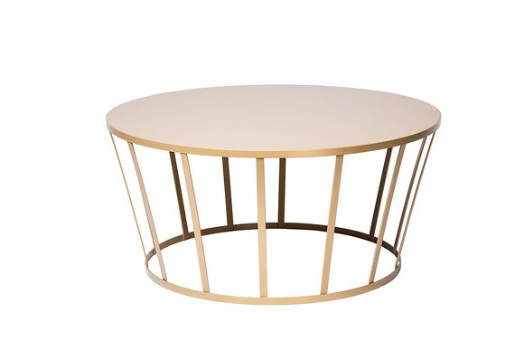 Table basse dorée