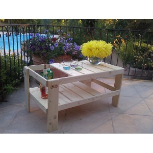 Table basse jardin en palette