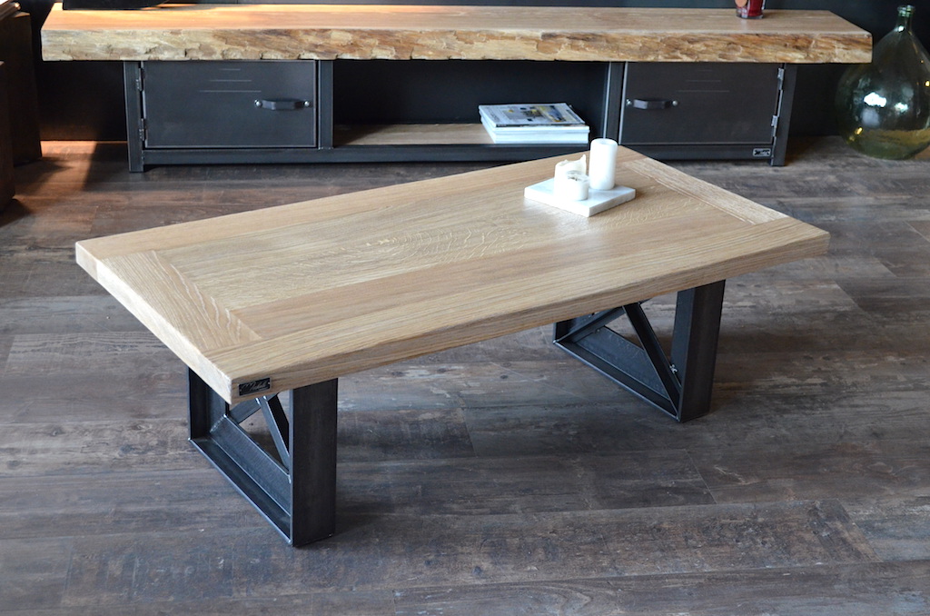 Pieds de table basse design bois