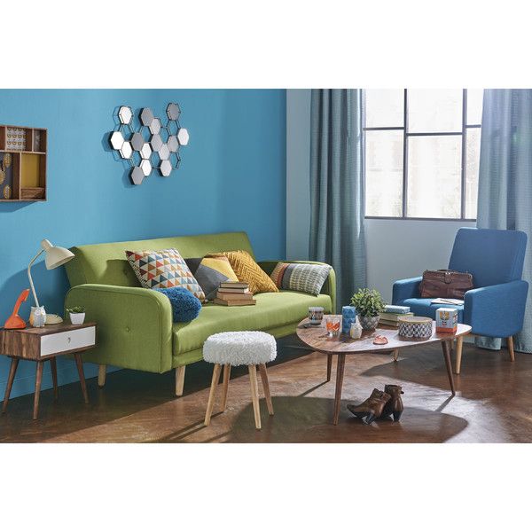 Table basse vintage vert anis