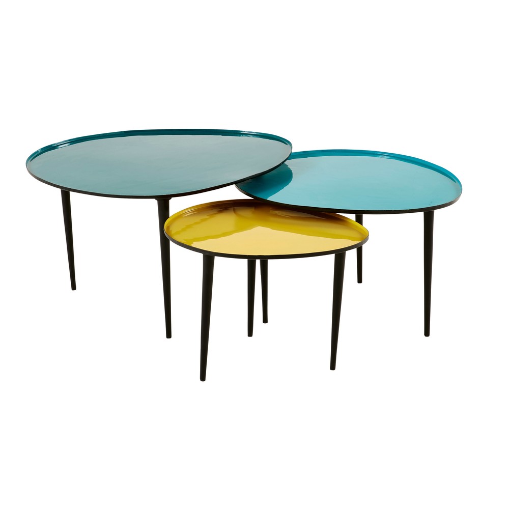 Table basse bleue maison du monde