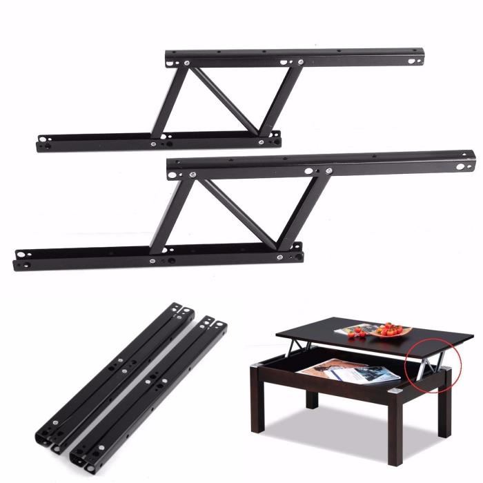 Mécanisme table basse plateau relevable