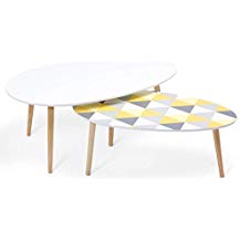 Table basse scandinave laquee