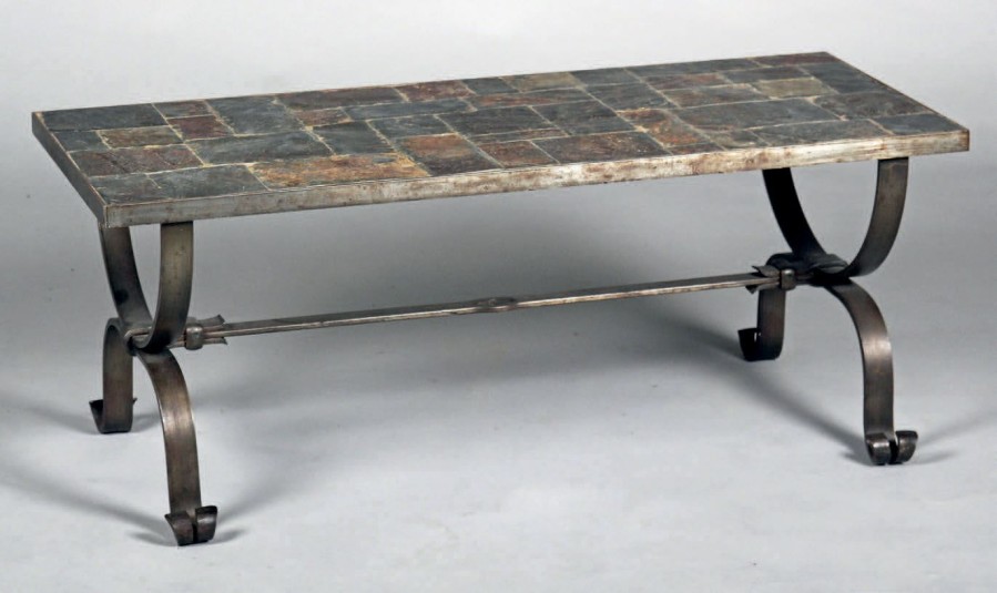 Table basse fer forgé