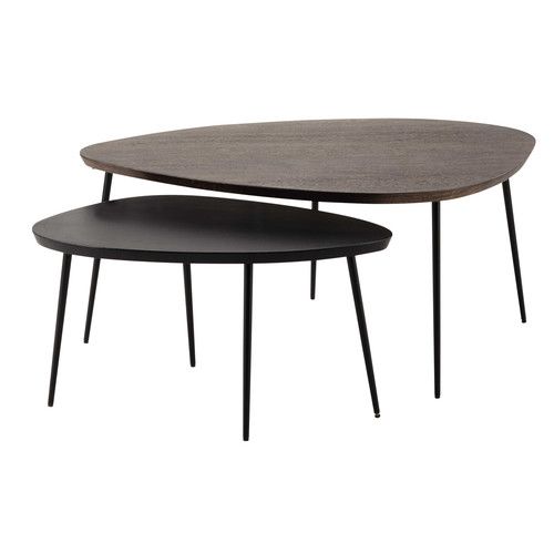 Maison du monde table basse bois ovale
