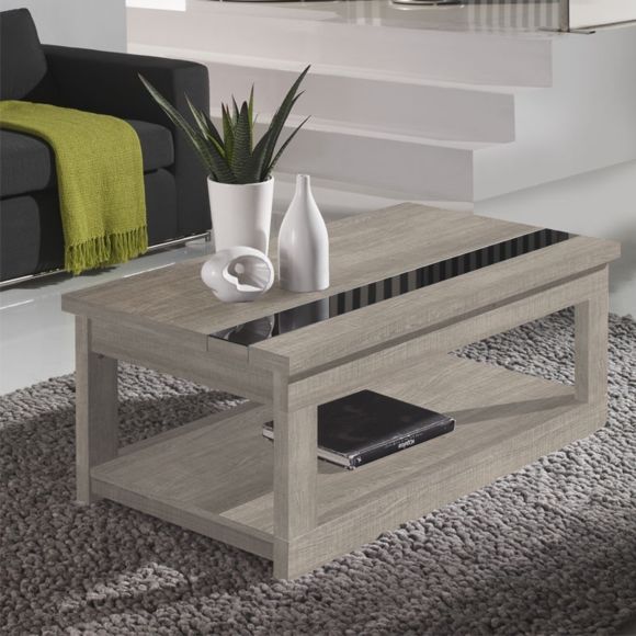 Table basse chene clair