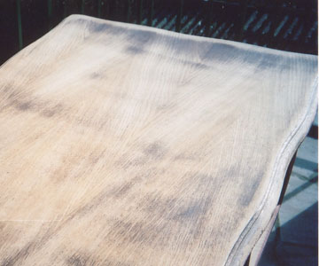 Poncer table basse bois