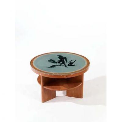 Table basse bois 1930
