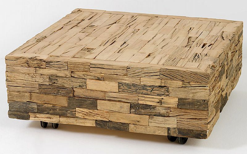 Table basse occasion rectangulaire bois