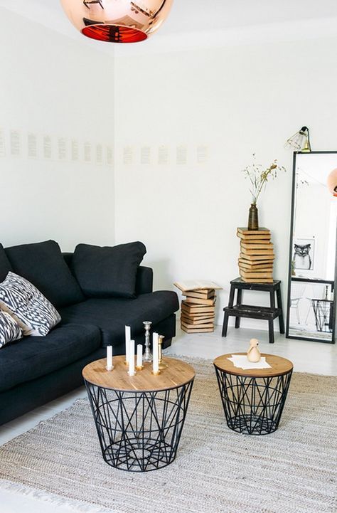 Meuble tele et table basse scandinave