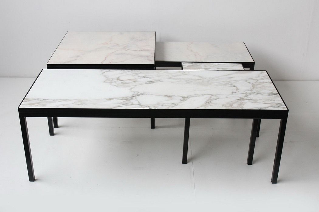 Table basse gigogne en marbre