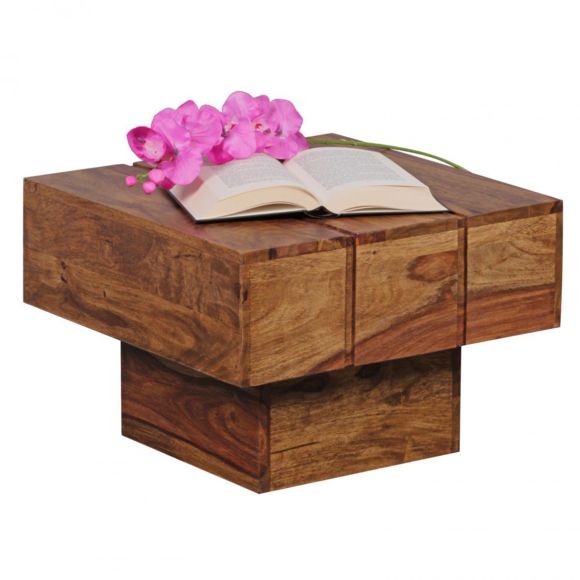 Table basse en bois de sheesham massif