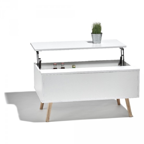 Table basse avec beaucoup de rangement