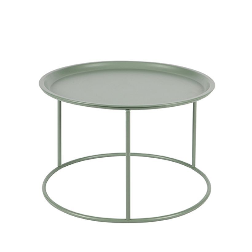 Table basse ronde plateau amovible