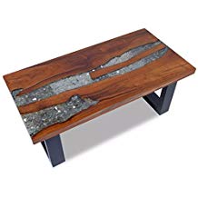 Table basse bois brut tronc
