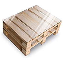 Photo table basse en palette