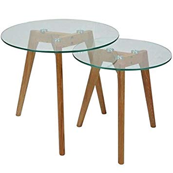 Table basse verre scandinave