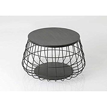 Table basse ronde en metal