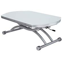 Petite table basse relevable verre