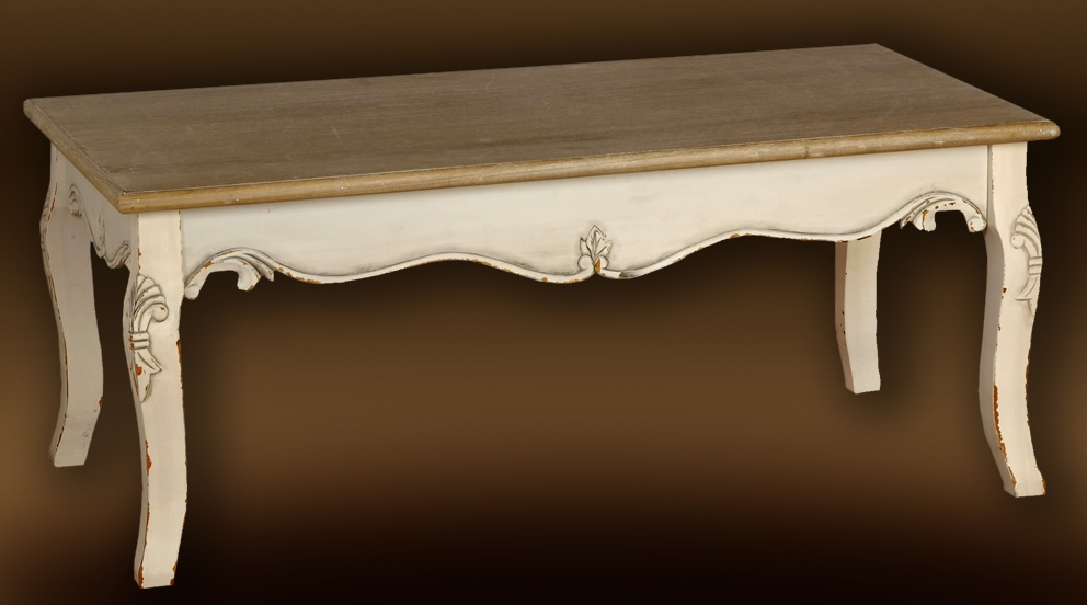 Table basse ronde shabby
