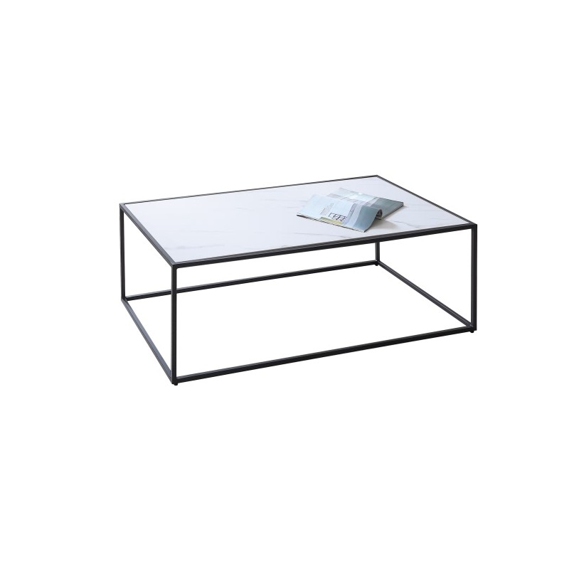 Table basse facon marbre