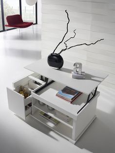 Table basse relevable et bar