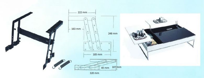 Ferrure table basse relevable