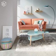 Table basse avec pouf la redoute