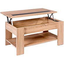 Table basse relevable hetre