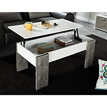 Table basse a plateau relevable