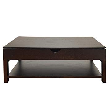 Table basse bois couleur wengé