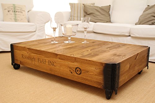 Coffre en bois table basse