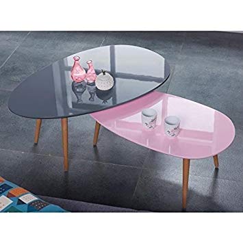 Table basse scandinave pastel