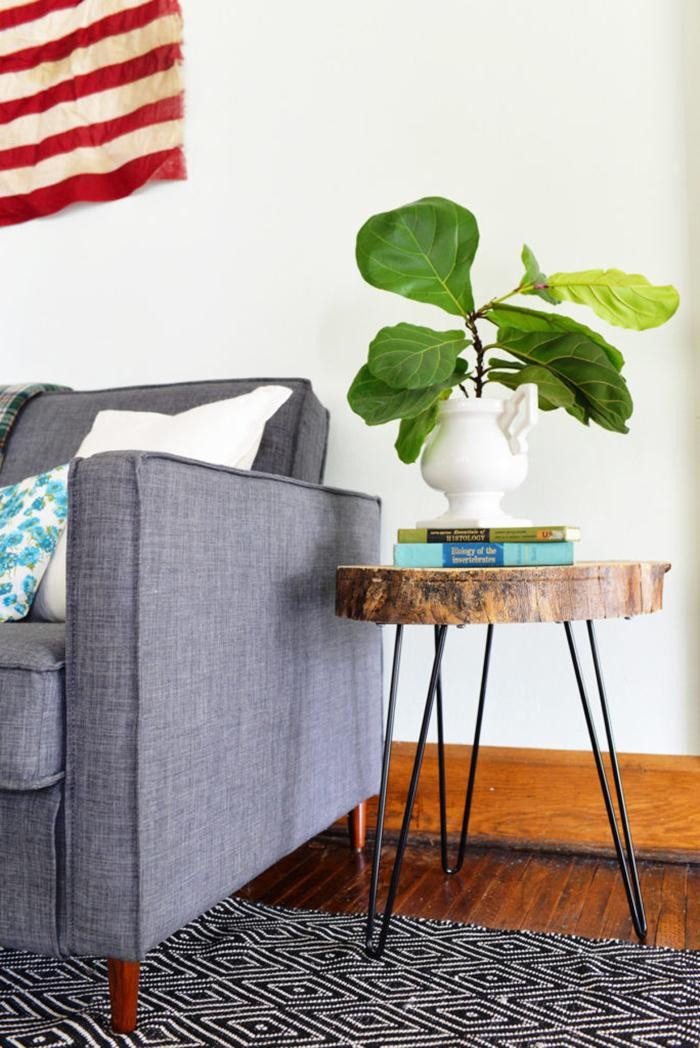 Table basse hairpin legs