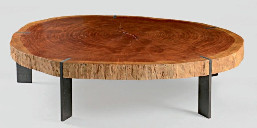 Table basse bois année 60